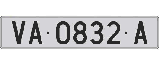 VA0832A matricula larga
