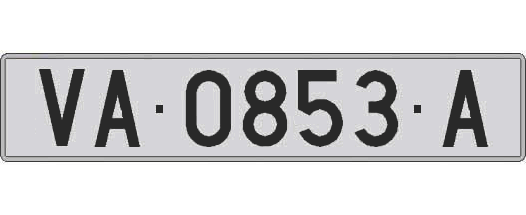 VA0853A matricula larga