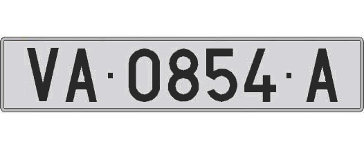 VA0854A matricula larga