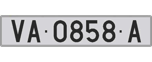 VA0858A matricula larga