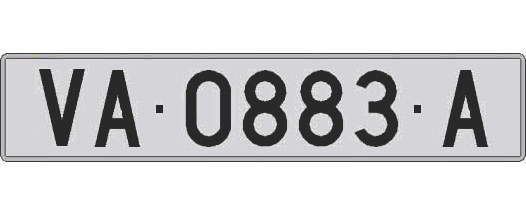 VA0883A matricula larga