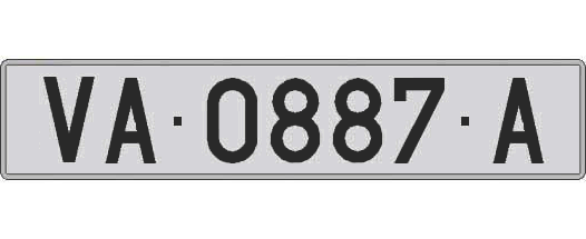 VA0887A matricula larga