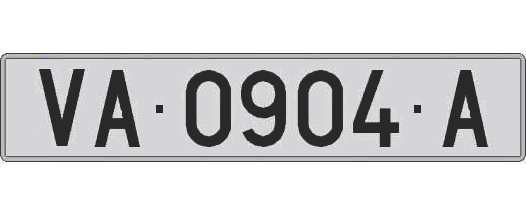 VA0904A matricula larga