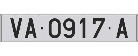 VA0917A matricula larga