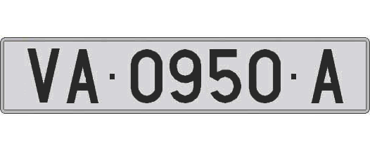 VA0950A matricula larga