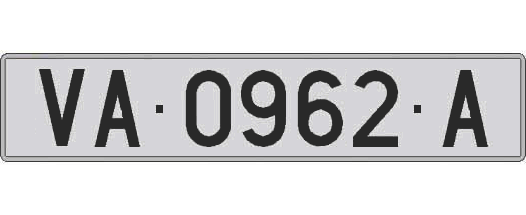 VA0962A matricula larga