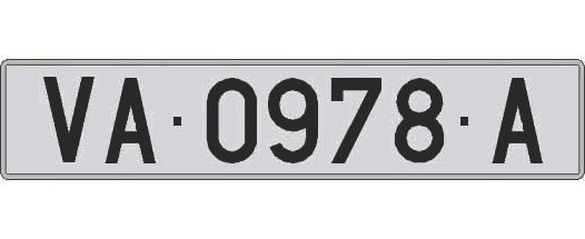 VA0978A matricula larga