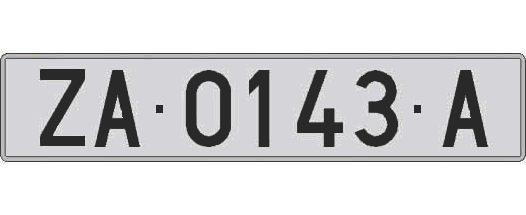ZA0143A matricula larga
