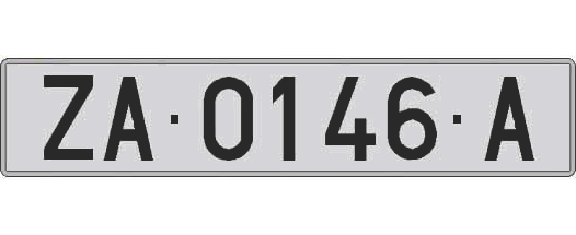 ZA0146A matricula larga