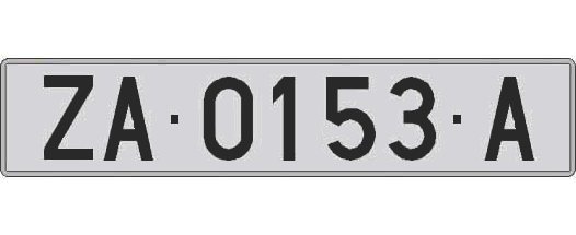 ZA0153A matricula larga