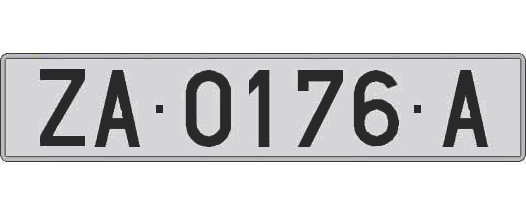 ZA0176A matricula larga