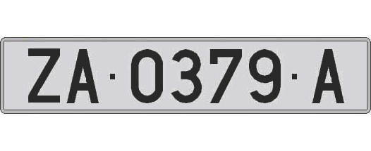 ZA0379A matricula larga