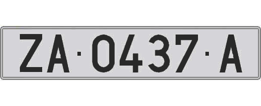 ZA0437A matricula larga