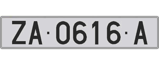 ZA0616A matricula larga