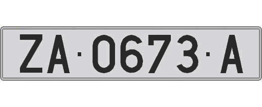 ZA0673A matricula larga