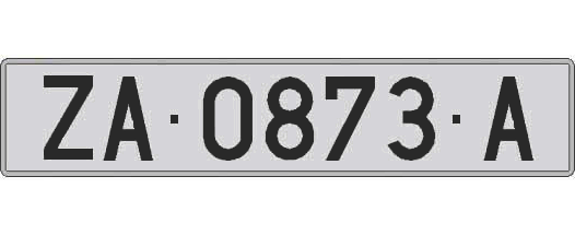 ZA0873A matricula larga