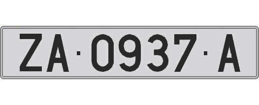 ZA0937A matricula larga