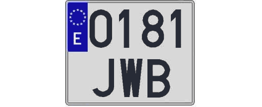 0181JWB matricula cuadrada