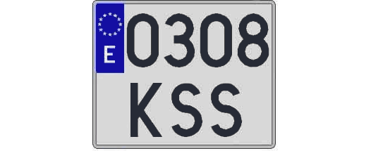 0308KSS matricula cuadrada