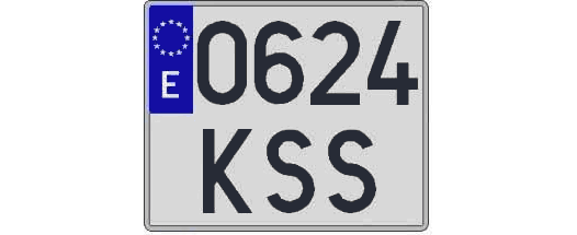 0624KSS matricula cuadrada