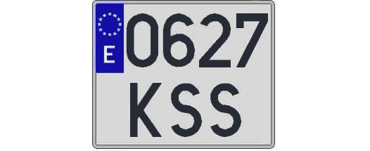 0627KSS matricula cuadrada