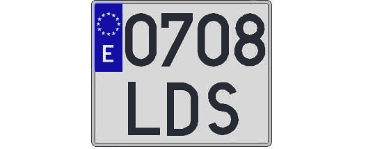 0708LDS matricula cuadrada