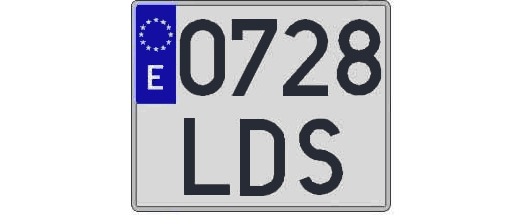0728LDS matricula cuadrada