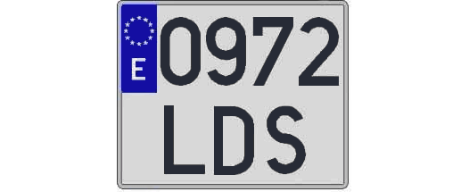 0972LDS matricula cuadrada