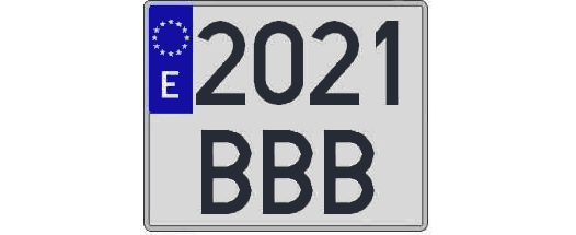2021BBB matricula cuadrada