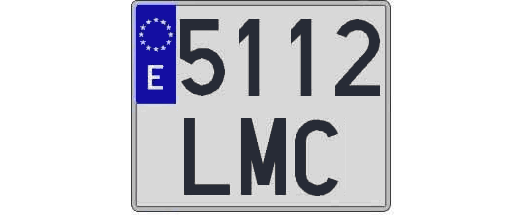 5112LMC matricula cuadrada