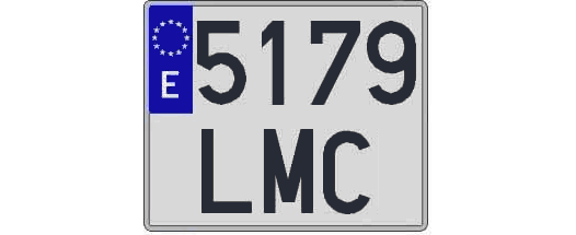 5179LMC matricula cuadrada