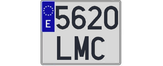 5620LMC matricula cuadrada