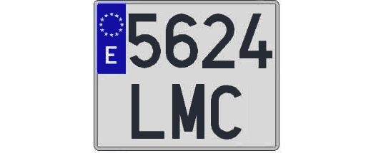 5624LMC matricula cuadrada