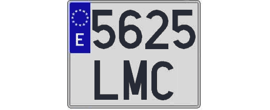 5625LMC matricula cuadrada