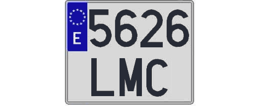 5626LMC matricula cuadrada