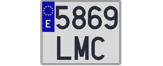 5869LMC matricula cuadrada